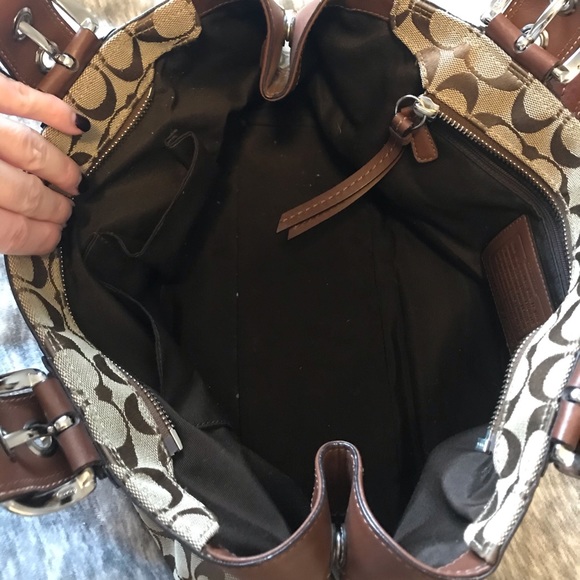 Brown/Tan COACH handbag - Picture 4 of 4